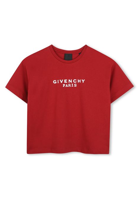 T-shirt con logo GIVENCHY KIDS | H3131596D